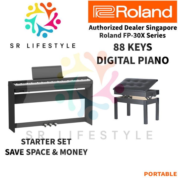 Roland FP30X Black Digital Piano Keyboard (Black) FP30X BK FP30 X