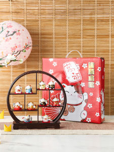 Fortune Cat Moving into the New House Greenhouse Gift Supplies New House Moving Wedding Opening Gift for Friends and Colleagues