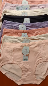 5 quần lót nữ  cotton  lưng cao mền mátsezi 50kg-65kg [8810]