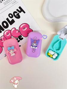 Portable Travel Medicine Cutter: Three Liouue Half Splitter Tablet Cutter & Sealed Box Light Blocking Medicine Organizer