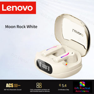Lenovo | New Lenovo TG101 Bluetooth V5.4 Earphones Punchy Bass Sound Headset Full Compatible Low Latency Game Sports Music Headphones