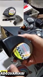 KLAKSON MOTOR KEONG SINGLE UNIVERSAL FREE RELAY KLAKSON 4 KAKI 12 V -KSV-