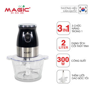 Máy xay thịt máy xay hạt máy xay sinh tố 3 IN 1 Magic Eco AC-16 xay đa năng dung tích 15L bảo hành chính hãng 18 tháng