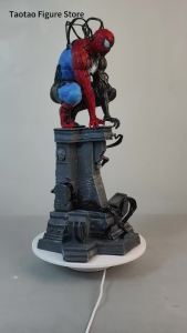 Bandai | 37cm 14.5 inch Anime Spider-Man Figures Pvc Statue Desktop Ornamen Collection Statue Model Decoration Room Desk Toys Gifts