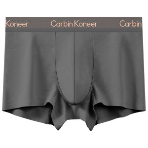 CarbinKoneer | กางเกงบ็อกเซอร์ชาย CarbinKoneer ทรงสปอร์ต ขนาดใหญ่ กางเกงขาสั้นทรงบ็อกเซอร์ ป้องกันแบคทีเรีย กล่องของขวัญ 4 ตัว ฤดูร้อน 2025