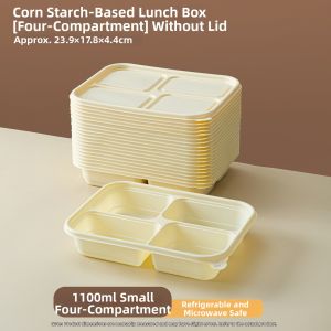 NUOXIAN | Disposable Cornstarch Multi-Compartment Meal Box