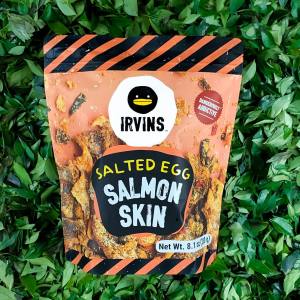 Da cá hồi trứng muối Salted Egg Fish Skin 210g IRVINS