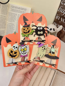 ธีมแมงมุมฮาโลวีน กิ๊บติดผม ผู้หญิง เครื่องประดับแฟชั่น ยืดได้ คลิปตกแต่งผมอุปกรณ์ประกอบฉากปาร์ตี้ น่ารัก เครื่องประดับผมแปลกใหม่