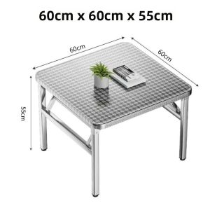 YOUDIANNIU | Heavy Duty Portable Stainless Steel Folding Table