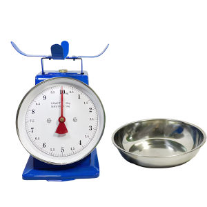 [Ueb Wholesale Mall]10Kg Stainless Steel Mechanical Scale with Detachable Tray Vintage Mechanical Kitchen Scale for Baking Cooking Meal Prep