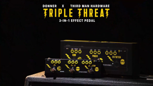 Donner Triple Threat 3-in-1 Analog Multi-Effects Pedal - Rich Sound Simplicity Effective