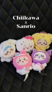 Chính hãng Nhật - Full Tag - Móc khóa Chiikawa Hello Kitty 11cm - Thú bông Chiikawa x Sanrio Nhật