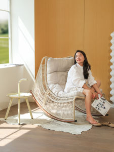 MEIQI | Design Original Lazy Nordic Style Creative Rattan Rocking Chair
