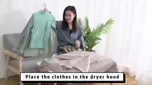 Portable Electric Clothes Dryer Rotating Shoe Dryer Fan Heat Fast Drying Laundry Multifunction Dryer Heater Machine for Quilt Sockes Home Travel Dormitory