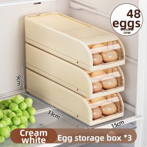 youqin | Sealed Refrigerator Storage Organizer Egg Holder Flip-top