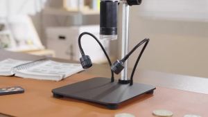 TOMLOV | TOMLOV DM10 10.1" Digital Microscope: 1080P 1200X HD IPS Coin Microscope Magnifier for Error Coins with Light 16MP LCD Solderin