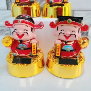 Thần Tài Năng Lượng Mặt Trời Gật Đầu Chiêu Gọi Tài Lộc Phát Tài Năm Mới