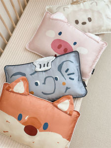 Cooling Sensation Silk Pillowcases Class a Cartoon Animal Design Single Person 30*50 Pillow Core Cover Universal Use