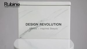 Rubine x sgPlumbMart Punta Nera Marble Stone Finish Rimless Funnel Flush PN105