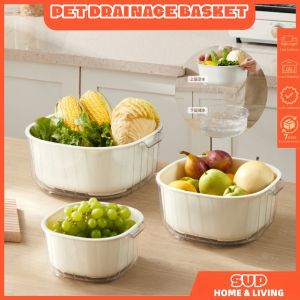 kitchen food Strainer Sink Strainer Drain Basket Vegetable bowl Large Plastic Washing Bowl Fruit Colander Strainer