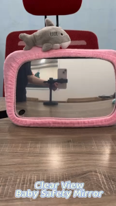~Dari KL~ Baby Infant Car Seat Rear View Mirror Reverse Mirror / Safety Mirror Reverse Child Mirror with cartoon cover