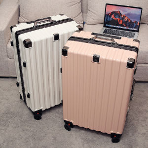 High Capacity Fashionable Luggage Suitcase for Travel Students Dormitory Password Lock Silent Universal Wheel Pull Rod Bag