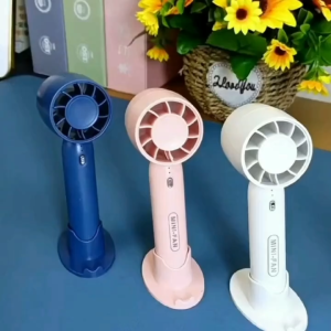 2-in-1 Turbo Mini Fan USB Rechargeable Child-Friendly Portable Desktop/Handheld Silent with Detachable Stand T10