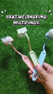 Sikat Kloset Wc Lengkung Bengkok Sudut Toilet - Closet Brush Bengkok Kamar Mandi