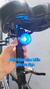 Đèn Hậu Xe Đạp Thông Minh SR4 PRO Cảm Biến Phanh dung lượng 400 mAh thời gian sử dụng lên đến 12h (2 lựa chọn Màu đỏ/ 7 Màu Sắc) An Toàn Đi Đêm - Mai Lee