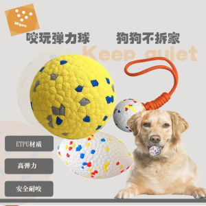 Durable Elastic Ball Dog Toy for Medium to Large Breeds Teeth Grinding Training Pet Ball Self Entertaining Biting Resistant