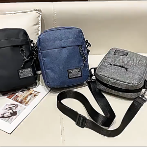 Men Crossbody Sling Bag Small Shoulder Oxford Bag Korea Style Beg Lelaki for Travel