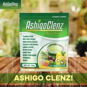 AshigoClenz Juice Drink: 10 Sachets Pack for Constipation Relief & Bone Health Improvement