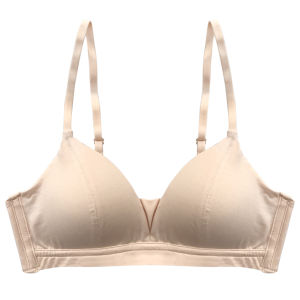 Comfortable Modal Cotton Wireless Bra Thin Triangle Cup Ladies Underwear Invisible Ladies Lingerie Fixed Strap Removal Shoulder