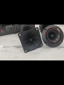 4pcs 700W Heavy Duty Round Piezo Bullet Tweeter High Sound Quality Black