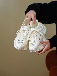 TAKIDTOO Sandal Wantia Kekinian Tinggi Sandal Baim Wanita Jelly Sandal Fuji Korea Sepatu Wanita Lace-up