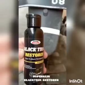 Penghitam Body Bodi Kasar Motor Mobil Permanen 70 ml - Black Trim Restorer untuk Mengembalikan Kelembutan dan Kepekatuan Warna (Produk Asli)