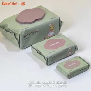 SAKUMINI Wet Wipes / Tisu Basah Bayi Anak / Tissue Basah Baby Travel Saku Mini BANDUNG
