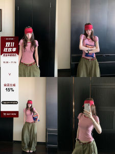 Áo Thun Nữ Cổ Tròn Tay Ngắn Kẻ Sọc Dễ Mặc Mùa Hè SKK Store Phong Cách Công Sở Cotton 95% Viscose 5% Thiết Kế Thường Ngày