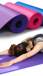Thick yoga mat for workout non slip yoga matt makapal malapad camping sleeping mat for exercise for women floor mats for living room playing mat with foam matting floor rubber mat for travel yoga mat for workout big size matting floor for kids picnic mat