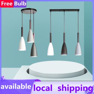 【Free Bulb】Modern Minimalist 3-Light Pendant Light | Hanging Chandelier for Dining Kitchen Cafe Bar Restaurant