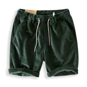 American Retro Lamp Wick Corduroy Parka Shorts Mens Summer Fashion Brand Loose Casual Fifth Pants Men Trendy Middle Pants