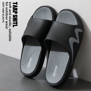 Mens Summer Outdoor Wearable Slippers Indoor Home Thick Bottom Wear Resistant EVA Clog Shoes Casual Style Daily Leisure
