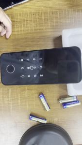 Support Tuya App Intelligent Lock Fingerprint Lock Bluetooth Biometric Office Glass Door Lock 13.56Mhz RFID IC