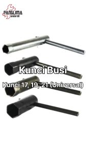 Kunci Busi 17 Mm Motor Honda-Suzuki-Yamaha Matic-Bebek-4 Tak Grand/Legenda/Supra/Shogun/Smash/PCX/Beat/Scoopy/Mio J-Z-Sporty-Smile/Vario 125-150-Techno/Jupiter