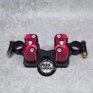 PAKET KOMPLIT STANG RZR PLUS BRACKET DUDUKAN RAISER CNC MOTOR SATRIA FU DAN SONIC 150R