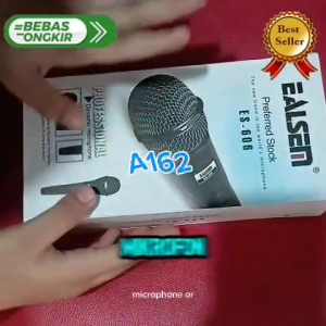 A162 MIC KABEL ORI 100% METAL KABEL 4 METER DYNAMIC KARAOKE DYNAMIC DINAMIX DINAMIK EALSEM PRO DJ MC AUDIO SOUND SISTEM SYSTEM VOKAL VOCAL SULTAN MIK MIX MICROPHON MICROPHONE MIKROPON MICROFON * Model: Ealsem * Frekuenansi: 60-50Hz * Impedansi: 600ohm ±