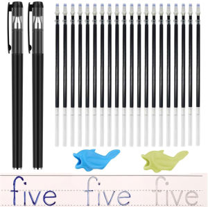 Magic Pens Refills Disappearing Ink for Grooved Handwriting Workbook Reusable Auto Vanish Ink Pen for Kids Calligraphy Practice