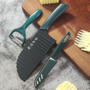 Stainless Steel Wave Potato Cutter Commercial Grade Home Use Multifunctional Vegetable Cutter French Fries Maker Tool