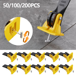 (Ready Stock)Tile Leveling Adjuster System Reusable Tile Installation Tool Kit Set Tile Leveler Spacers for Building Floor Leveling Compounds