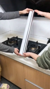 HTF.Durable Aluminum Foil Self Adhesive Waterproof Wallpaper Kitchen Sticker Diy Hom